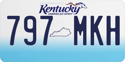 KY license plate 797MKH