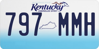 KY license plate 797MMH
