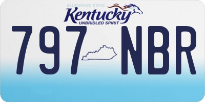 KY license plate 797NBR