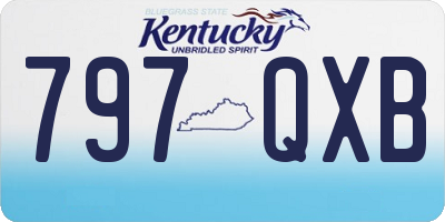 KY license plate 797QXB