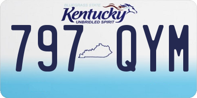 KY license plate 797QYM