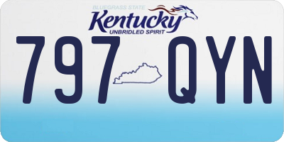 KY license plate 797QYN