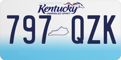 KY license plate 797QZK