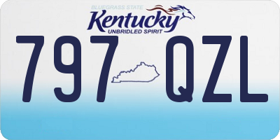 KY license plate 797QZL