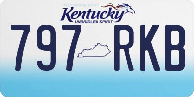 KY license plate 797RKB