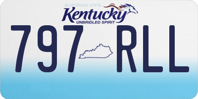 KY license plate 797RLL