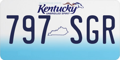 KY license plate 797SGR