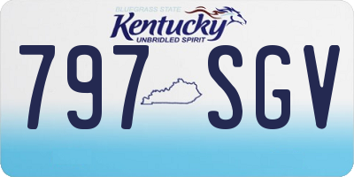 KY license plate 797SGV