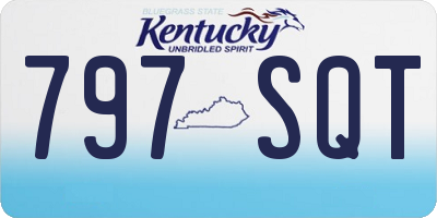 KY license plate 797SQT