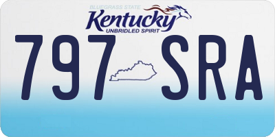 KY license plate 797SRA