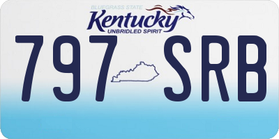KY license plate 797SRB