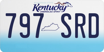 KY license plate 797SRD
