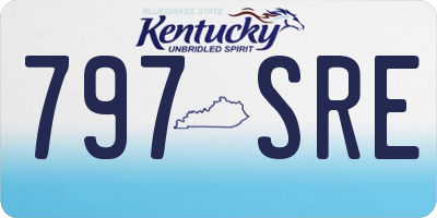 KY license plate 797SRE