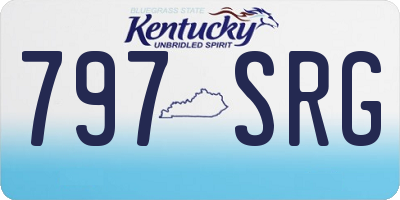KY license plate 797SRG