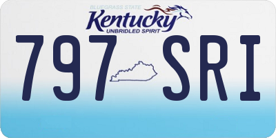 KY license plate 797SRI