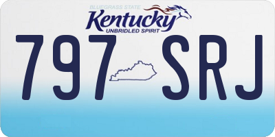 KY license plate 797SRJ
