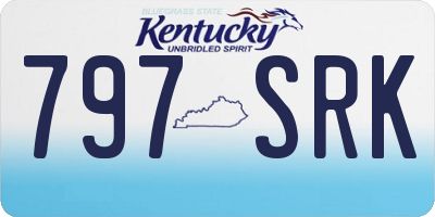 KY license plate 797SRK