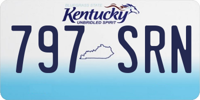 KY license plate 797SRN