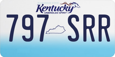 KY license plate 797SRR