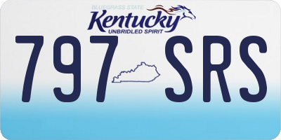 KY license plate 797SRS