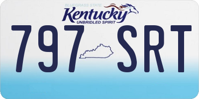 KY license plate 797SRT