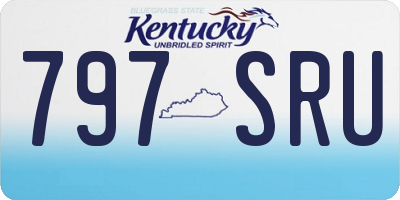 KY license plate 797SRU