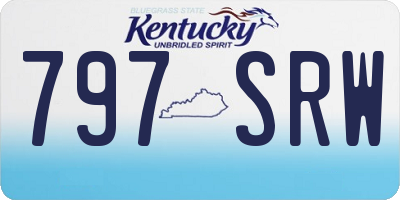 KY license plate 797SRW