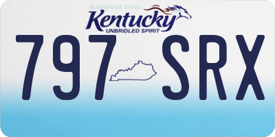 KY license plate 797SRX
