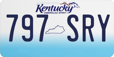 KY license plate 797SRY