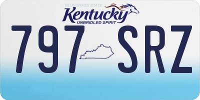 KY license plate 797SRZ