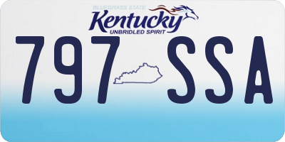 KY license plate 797SSA