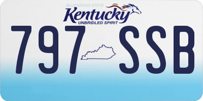 KY license plate 797SSB