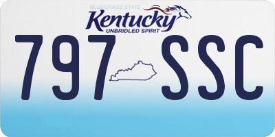 KY license plate 797SSC