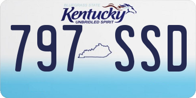 KY license plate 797SSD