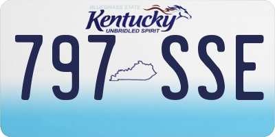 KY license plate 797SSE