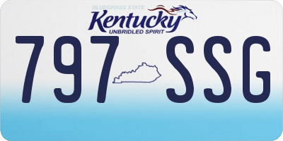 KY license plate 797SSG