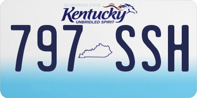KY license plate 797SSH
