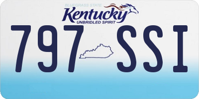 KY license plate 797SSI
