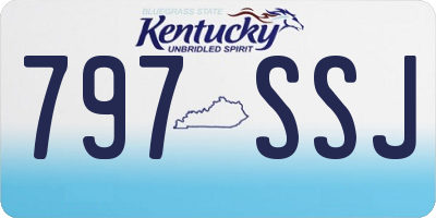 KY license plate 797SSJ