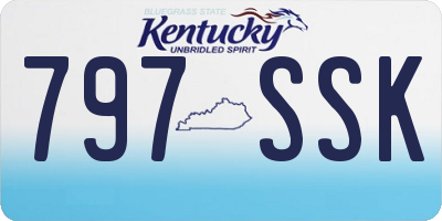 KY license plate 797SSK