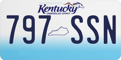 KY license plate 797SSN