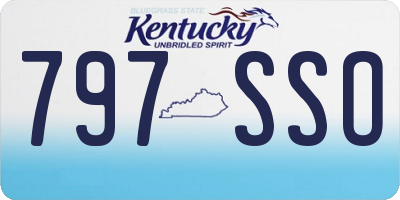 KY license plate 797SSO