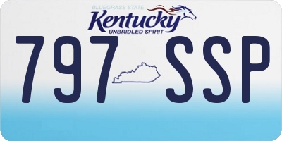 KY license plate 797SSP