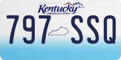 KY license plate 797SSQ