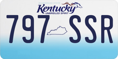 KY license plate 797SSR