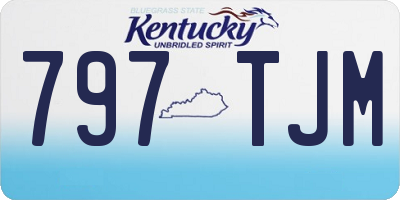 KY license plate 797TJM