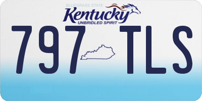 KY license plate 797TLS