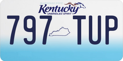 KY license plate 797TUP