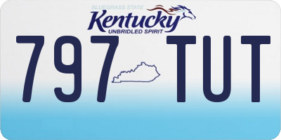 KY license plate 797TUT