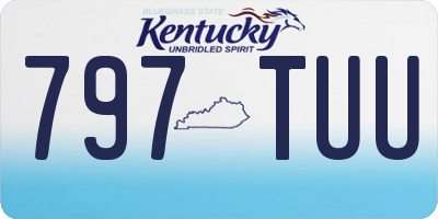 KY license plate 797TUU